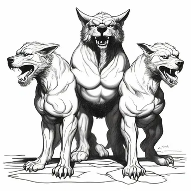 According to Greek mythology, the mythical creature Cerberus balking at letting anyone enter or exit the Underworld.