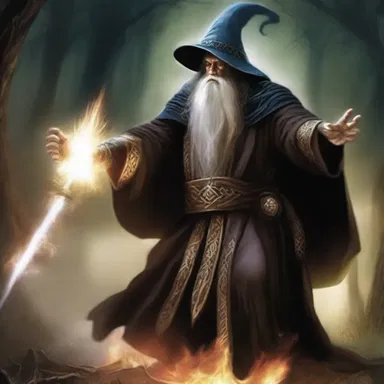 The wizard, in a desperate attempt to defend the kingdom, unleashed a powerful counterattack to repel the invading dark forces.