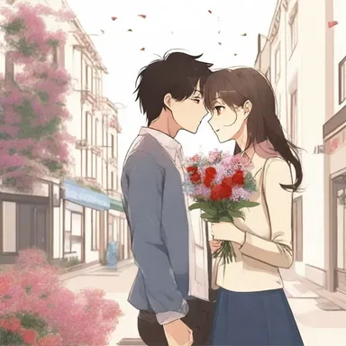 Realizing their mistake, the protagonist made a romantic counterattack by surprising their partner with a heartfelt apology and a bouquet of flowers.
