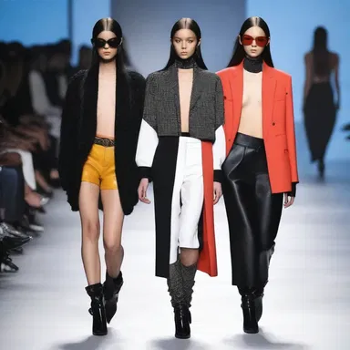 The designer's latest collection featured bold and edgy looks that served as a counterattack against traditional and conservative fashion trends.