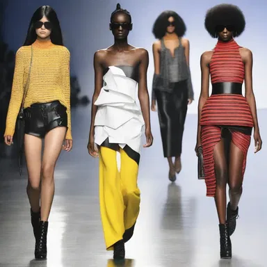 The designer's latest collection featured bold and edgy looks that served as a counterattack against traditional and conservative fashion trends.