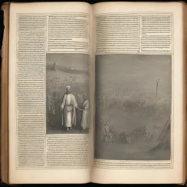The religious text recounts the story of a miraculous counterattack by the divine forces against the invading army.