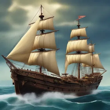 In the fantasy novel, the bo's'n possesses magical abilities and uses them to assist the crew during dangerous voyages.