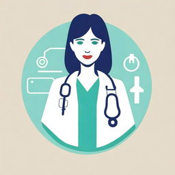 Create an image that represents the medical field, possibly including symbols such as a stethoscope, medical cross, or an image of a doctor or nurse