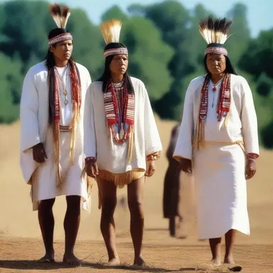 During certain Native American ceremonies, individuals wear a breechcloth as a sacred part of their religious rituals.