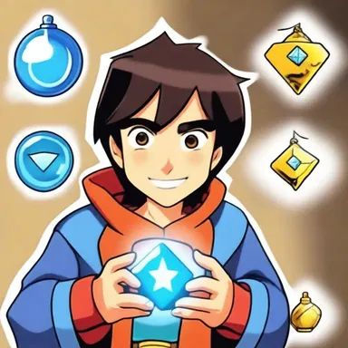 In the cartoon series, the protagonist possesses a transferable magical amulet that grants different powers to whoever owns it.