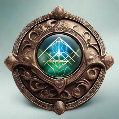 In the fantasy novel, the main character possesses a transferable amulet that allows him to travel between dimensions.