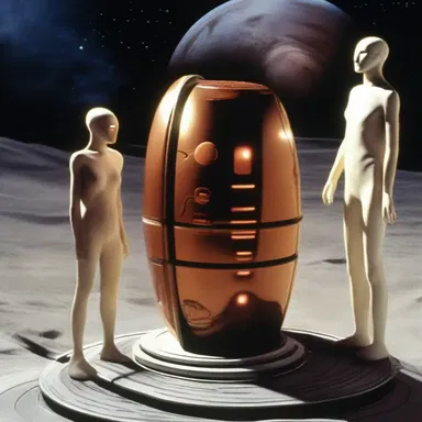 In the science fiction movie, humans discover a transferable device that can teleport them to other planets.
