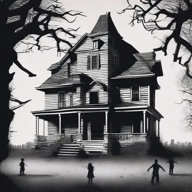 In the horror story, a group of friends find themselves trapped in a haunted house with no transferable means of escape.