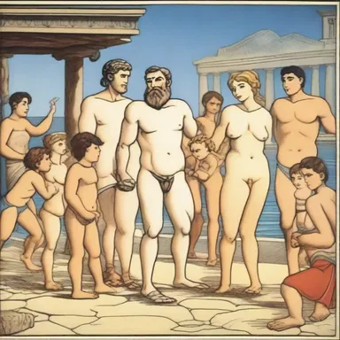 Cartoons aimed at children typically feature innocent and age-appropriate content, so they would never include scenes depicting ancient Greek or Roman orgies.