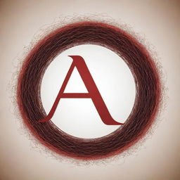 Create a romantic image showing the letters 'A' and 'R' intricately intertwining, incorporated with the Dirac equation.