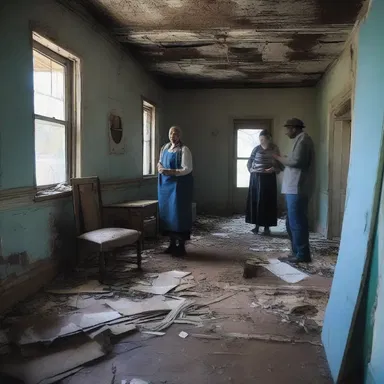 As the eerie sounds of rhythm and blues filled the abandoned house, the terrified group realized they were not alone.