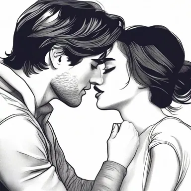 He gently swiped his fingers across her cheek, making her heart flutter.