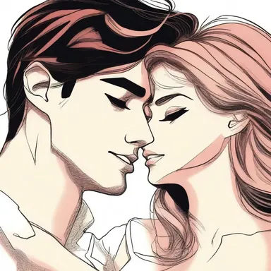 He gently swiped his fingers across her cheek, making her heart flutter.