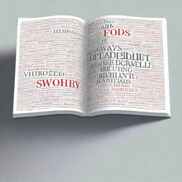 An image embodying the concept of '3500 Essential Words', possibly depicted as a hefty book with words pouring out or a word cloud composed of critical vocabulary