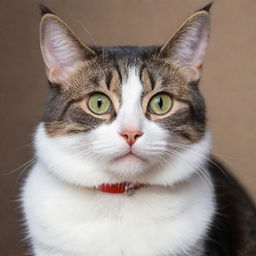 A cute, playful cat named Bean with a sleek, shiny coat and bright, curious eyes.