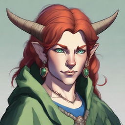 Generate an image of a middle-aged female Firbolg for Dungeons and Dragons