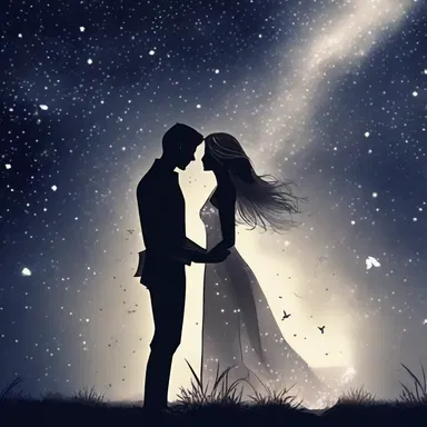 He unleashed his passion and declared his love for her under the starry sky.