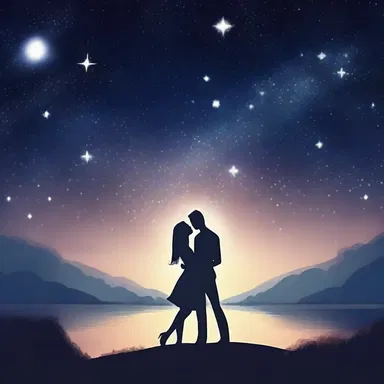 He unleashed his passion and declared his love for her under the starry sky.