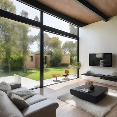The architect unleashed his creativity and designed a stunning modern house.