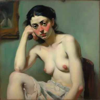 The painting showcased the curtness of the subject's expression, conveying their abrupt and discourteous manner.