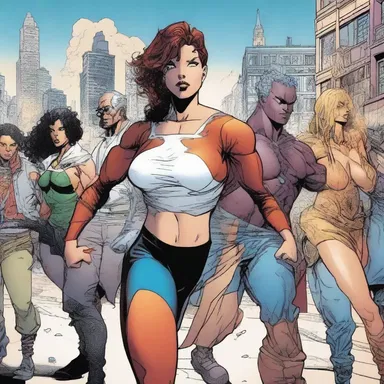 The connective tissue between all the characters in this comic book series is their shared desire to protect their city.