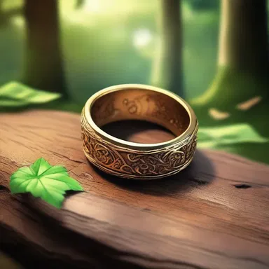 The magic ring was the connective that linked the realms of elves and humans in the mystical land.