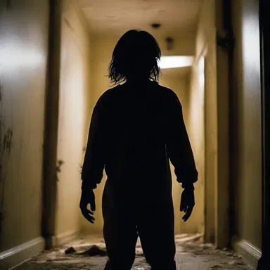 In the horror movie, the sinister presence in the haunted house triggers procursive epilepsy in its victims, causing them to have seizures when they run or whirl in fear.