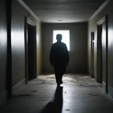 In the horror movie, the sinister presence in the haunted house triggers procursive epilepsy in its victims, causing them to have seizures when they run or whirl in fear.