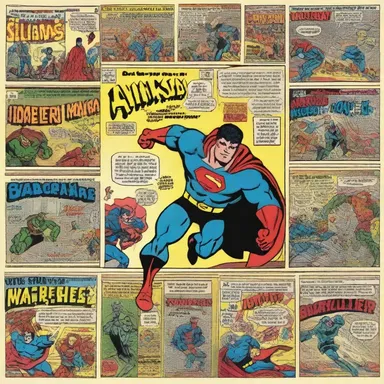 I bought a paper-back book filled with my favorite superhero comics.