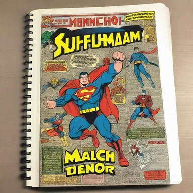 I bought a paper-back book filled with my favorite superhero comics.