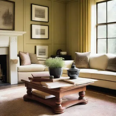 The coffee table in the living room was adorned with a paper-back book about architectural wonders around the world.