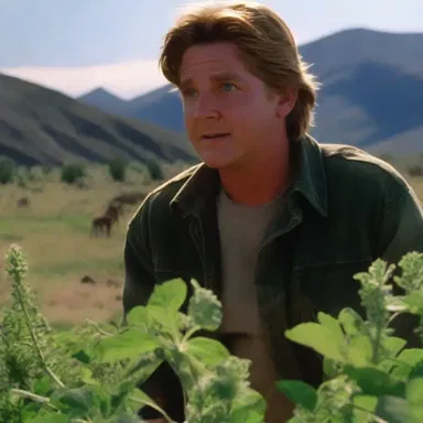 The false mallow plant can be seen in the background of a scene in the movie 'Wild America'.