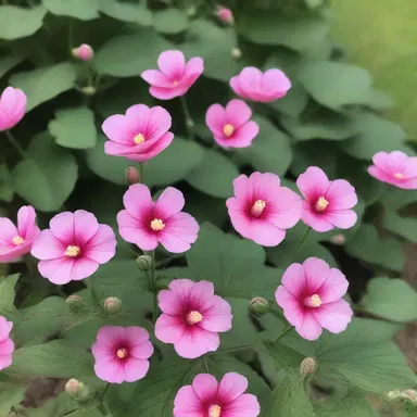 As I walked through the garden, I was mesmerized by the vibrant pink false mallows, reminding me of a love poem.