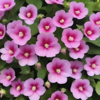 As I walked through the garden, I was mesmerized by the vibrant pink false mallows, reminding me of a love poem.