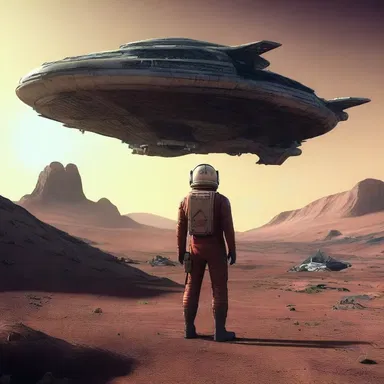 In the science fiction movie, the pilot's incompetence caused the spaceship to crash on an unknown planet.
