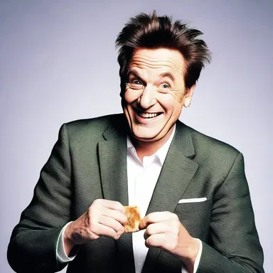 The comedian won over the crowd with his witty jokes, poking fun at his own incompetence in cooking.