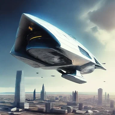The futuristic spaceship had advanced technology that could decelerate instantaneously.