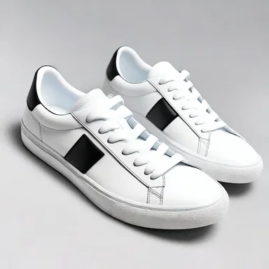 The latest trend in sneakers is to decelerate their design with monochrome colors.