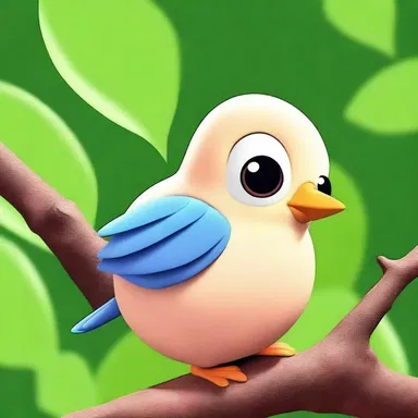 In the animated series, the precocial baby bird was depicted as being covered with down and having open eyes from the moment it hatched.