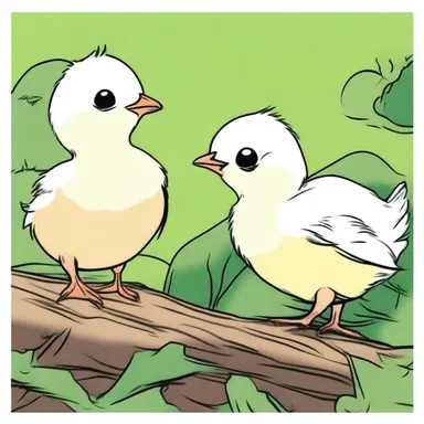 In the comic strip, the artist drew a panel showing the adorable precocial chicks, covered in down and with their eyes wide open, exploring their surroundings for the first time.