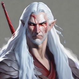 Generate an image of a male fae eladrin character from Dungeons & Dragons