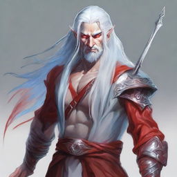 Generate an image of a male fae eladrin character from Dungeons & Dragons