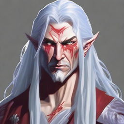 Generate an image of a male fae eladrin character from Dungeons & Dragons