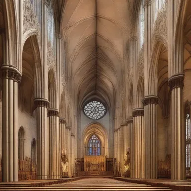The architect carefully incorporated symbols and sacred geometry into the tectonics of the cathedral, reflecting the deep religious significance of the structure.
