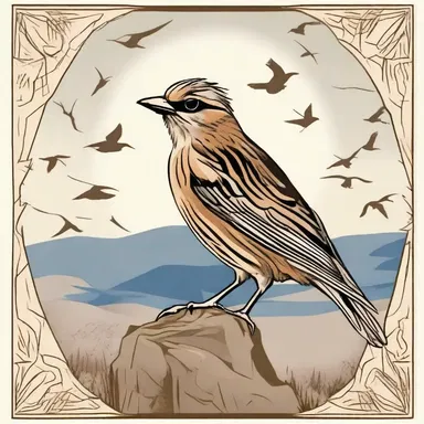 According to Greek mythology, larks were initially humans who were transformed into birds as a punishment.