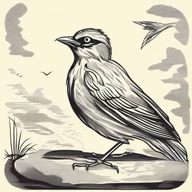 According to Greek mythology, larks were initially humans who were transformed into birds as a punishment.