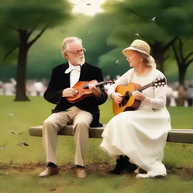 While walking in the park, they heard the sweet melodies of larks, adding a romantic touch to the evening.