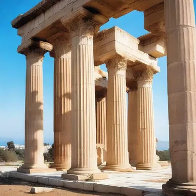 The leggy columns of the ancient Greek temples were a defining feature of their architectural style.