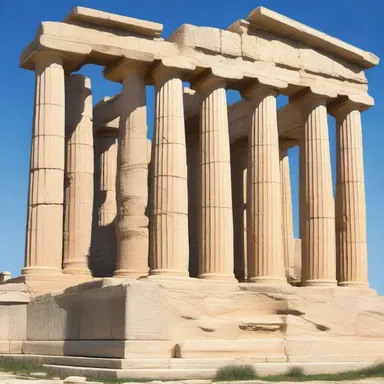The leggy columns of the ancient Greek temples were a defining feature of their architectural style.